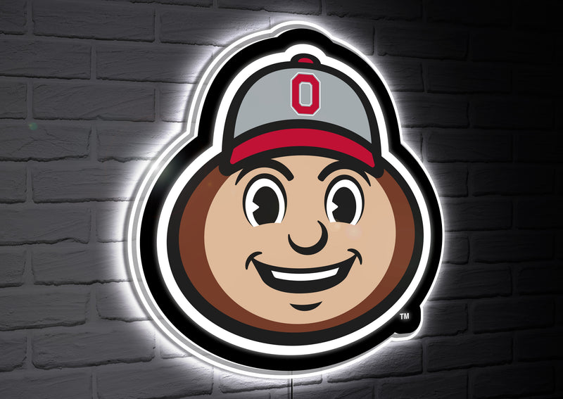 Ohio State University College Mascot Glazelite LED Decor
