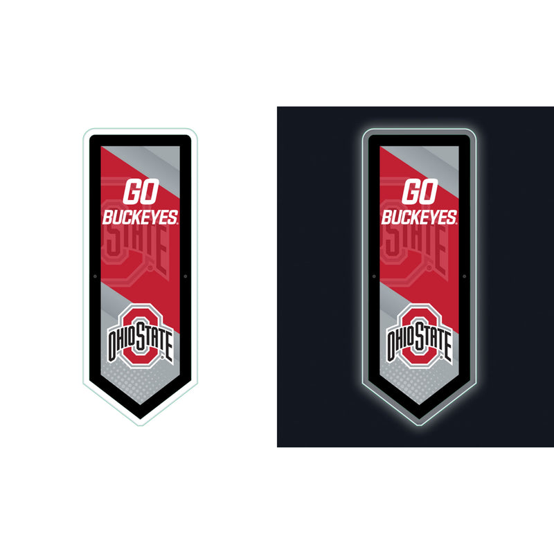 Ohio State University College Pennant Glazelite LED Decor