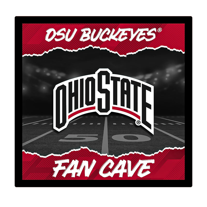 Ohio State University 23"H x 23"L LED Wall Decor, Edgelite, Square