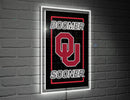 22"H x 14"L NeoLite Wall Decor, Rectangle, University of Oklahoma,8led974nlrt