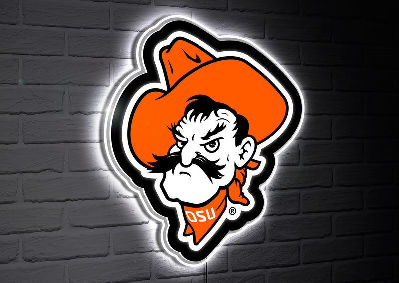 Oklahoma State University College Mascot Glazelite LED Decor