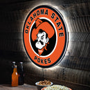 Oklahoma State University College Large Round Edgelite LED Decor