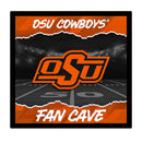Oklahoma State University 23"H x 23"L LED Wall Decor, Edgelite, Square