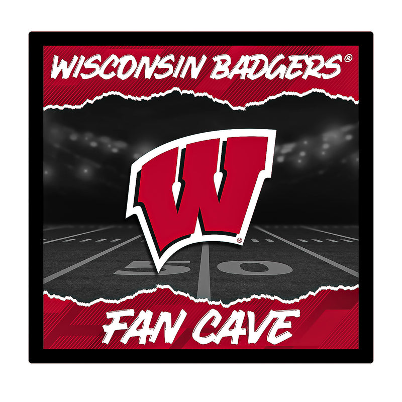 University of Wisconsin-Madison 23"H x 23"L LED Wall Decor, Edgelite, Square