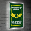 University of Oregon College Rectangle Neolite LED Decor