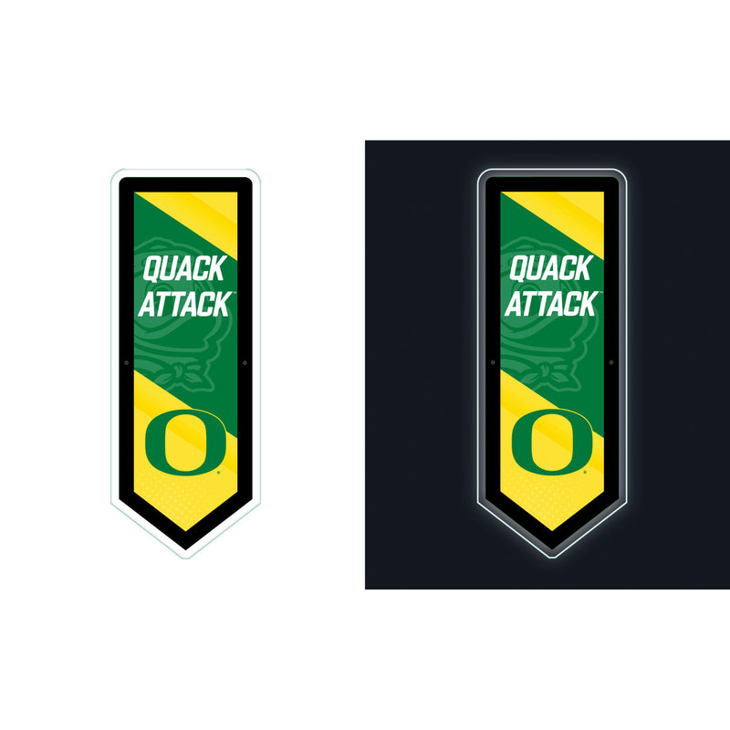 University of Oregon College Pennant Glazelite LED Decor