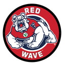 Fresno State Red Wave College Large Round Edgelite LED Decor