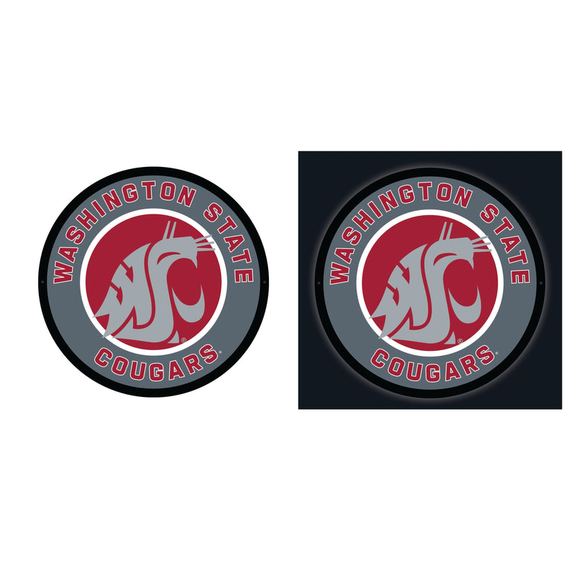 Washington State University College Large Round Edgelite LED Decor