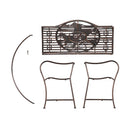 Distressed Bronze Wild Horses Garden Bench