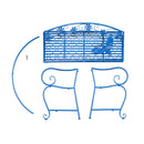 Busy Bee with Florals Garden Bench