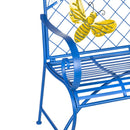 Busy Bee with Florals Garden Bench