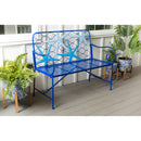 Blue Starfish Metal Bench