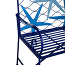 Blue Starfish Metal Bench