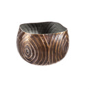 Shiny Black Metal Planters, Set of 2