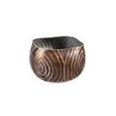 Shiny Black Metal Planters, Set of 2