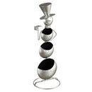 Metal Statement Planter, 3 Tiered Snowman