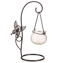 Butterfly Hanging Metal Planter With Stand