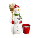 Metal Bobble Snowman with Planter