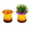 Glow-in-the-Dark Mushroom Planter, 7"