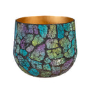 Garden of Wonder Planter, Mosaic Glass, Nested Set of 2