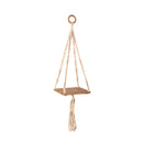 VivaStyle Plant Stand, Macrame & Wood, Hanging Plant Stand, 32" H, Set of 2