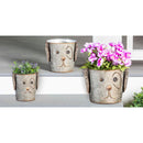 Metal Dog Bucket Planters, Set of 3