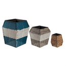High Resin Wicker Planter Set of 3