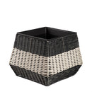Short Resin Wicker Planter Set of 3