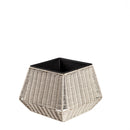 Short Resin Wicker Planter Set of 3