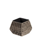 Short Resin Wicker Planter Set of 3