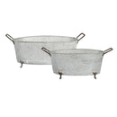 Nested Clawfoot Bathtub Inspired Planter, Set of 2