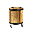 Metal and Bamboo Nested Planter, Set