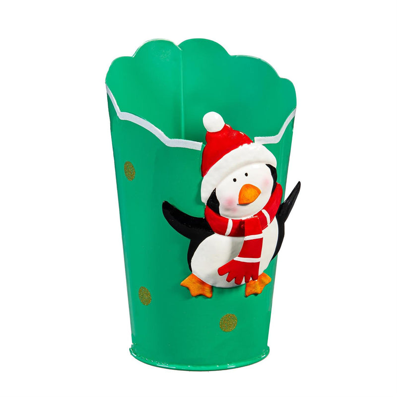 Baking Spirits Bright Planter, Metal Planter, Holiday Friend, 6.5", Asst of 4