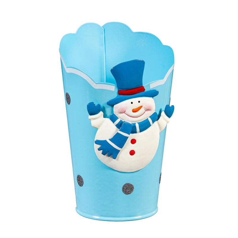 Baking Spirits Bright Planter, Metal Planter, Holiday Friend, 6.5", Asst of 4