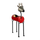 Joyful Traditions Planter, Metal Planter, Red Reindeer