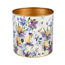 Golden Lilac Metal Planters, Set of 3