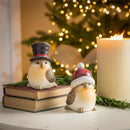 5.75" Ceramic Christmas Bird Table Decor