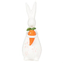 Bunny Blooms Table Decor Ceramic Bunny with Carrot, 12.5"H