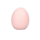 Bunny Blooms Table Decor Ceramic Flocked Egg, 3"H, Asst of 3, CDU