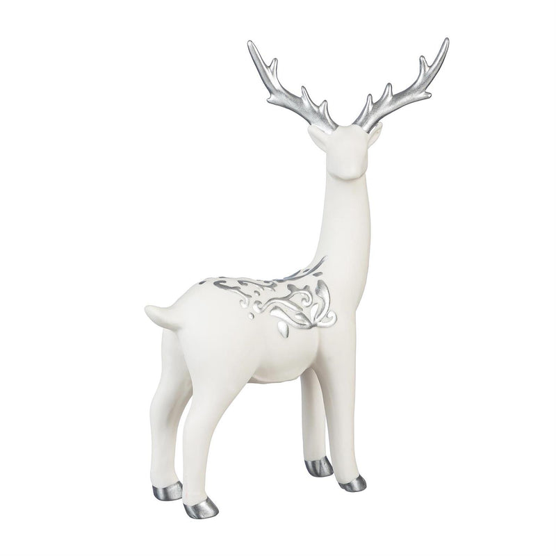 Season to Sparkle Table Décor Deer with Metallic Embellishment Ceramic Set