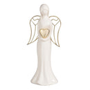 Nativity Table Décor Angel with Heart Ceramic Set