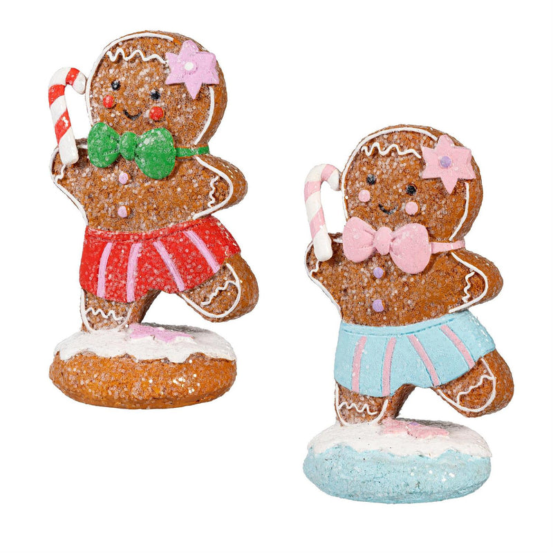 Baking Spirits Bright Table Décor Gingerbread, 5.25"H, Asst of 2