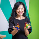 Rooster Glass Table Decor, Asst, 4"H