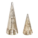 LED Glass Tree Table Decor, Set of 2