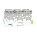 5.5" LED Glass Mason Jar with Holiday Scene in 9 Piece CDU