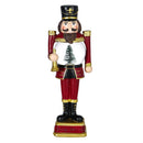 13" LED Resin Nutcracker with Waterglobe Body