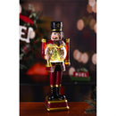13" LED Resin Nutcracker with Waterglobe Body