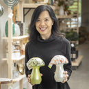 8" LED Glass Mushroom Tabletop Décor