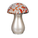 8" LED Glass Mushroom Tabletop Décor
