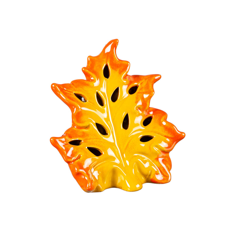 LED Ceramic Leaf Tabletop Decor Set,8tal123